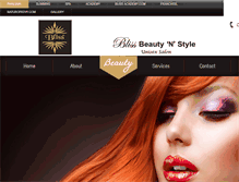 Tablet Screenshot of blissbeautynstyle.com